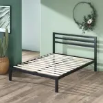 5ft x 7ft Minimalist King Size Metal Frame Bed – Sturdy Platform Bed for Modern Bedrooms